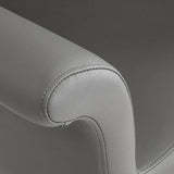 Gabbiano Hairdressing Backwash Unit Lucca Grey - close-up of the upholstery and construction details
