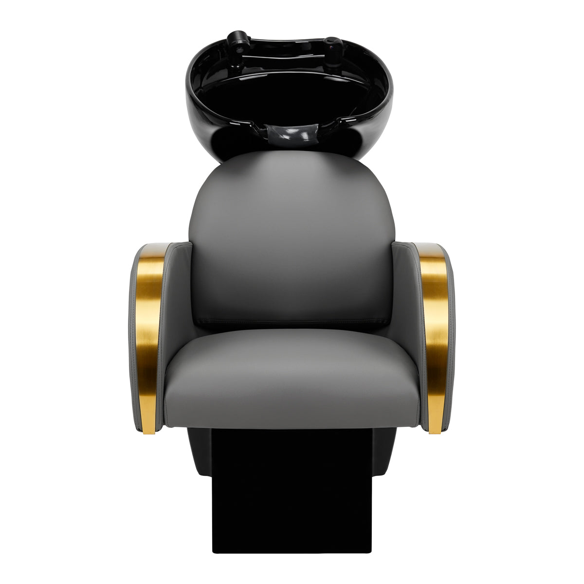 Gabbiano Hairdressing Backwash Unit Malaga Gold & Grey - full product view on a white background