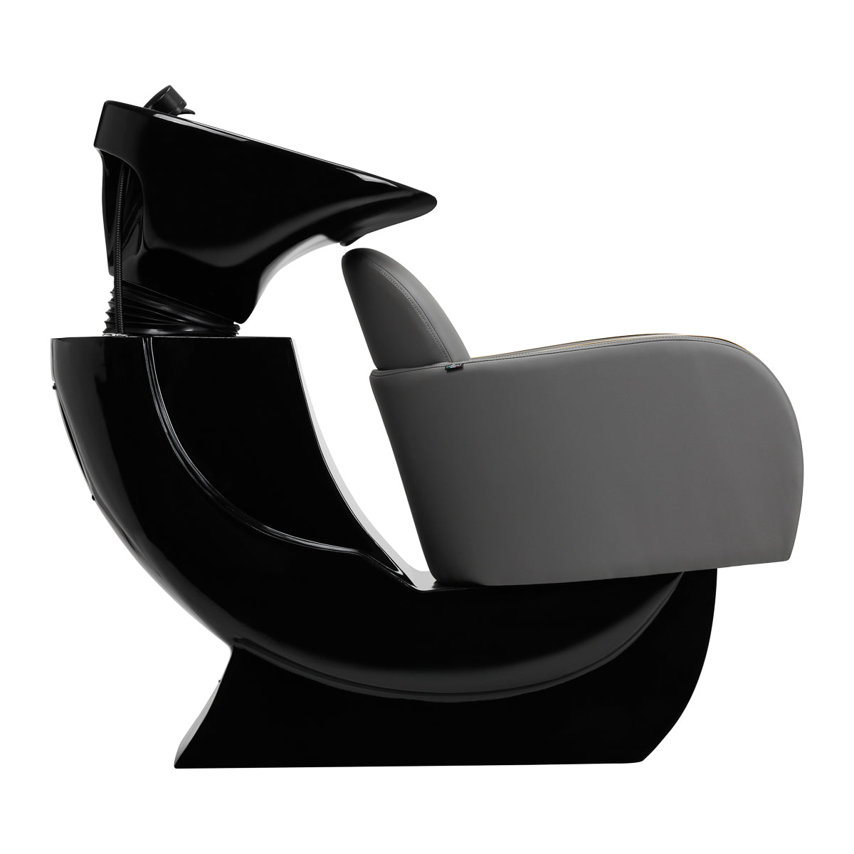 Gabbiano Hairdressing Backwash Unit Malaga Gold & Grey - front view of the complete wash unit