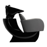 Gabbiano Hairdressing Backwash Unit Malaga Gold & Grey - front view of the complete wash unit