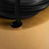 Gabbiano Hairdressing Backwash Unit Toledo Black - close-up of the upholstery and construction details