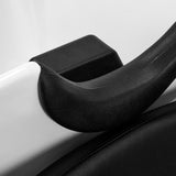 Gabbiano Hairdressing Backwash Unit Turyn Black - displayed in a professional treatment-room setting