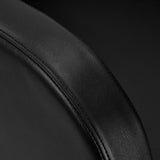 Gabbiano Hairdressing Backwash Unit Turyn Black - close-up of the upholstery and construction details