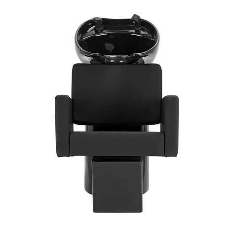 Gabbiano Hairdressing Backwash Unit Vitoria Black - full product view on a white background