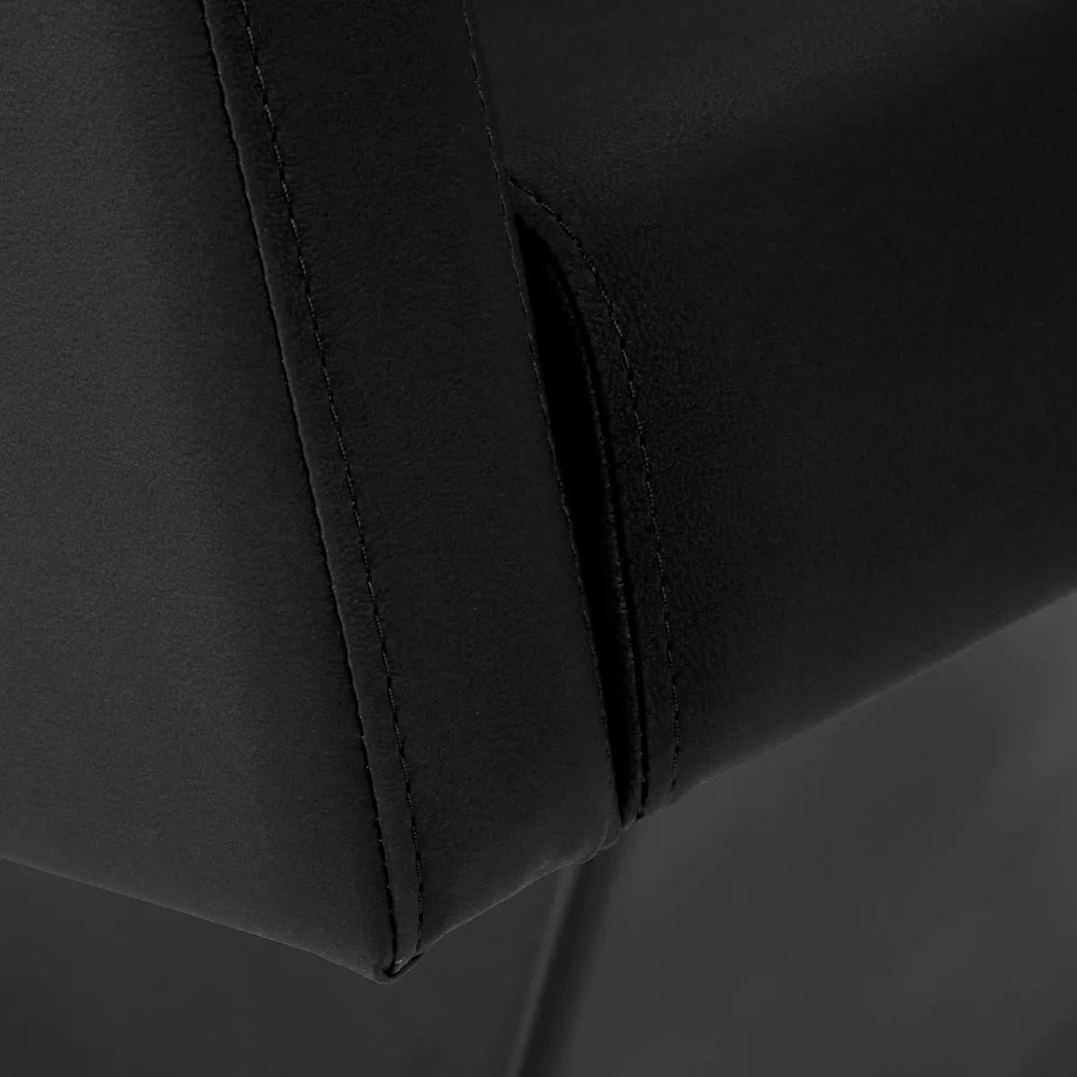 Gabbiano Hairdressing Backwash Unit Vitoria Black - close-up of the upholstery and construction details