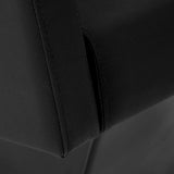 Gabbiano Hairdressing Backwash Unit Vitoria Black - close-up of the upholstery and construction details