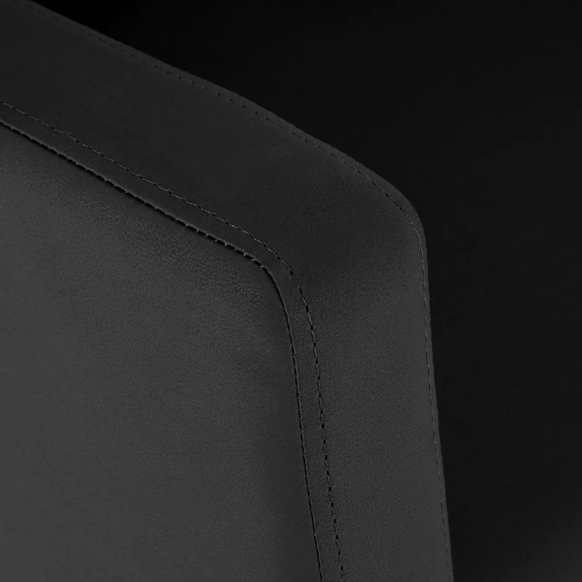 Gabbiano Hairdressing Backwash Unit Vitoria Black - close-up of the upholstery and construction details