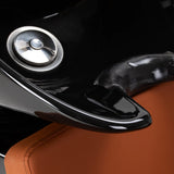 Gabbiano Hairdressing Backwash Unit Vitoria Brown - close-up of the upholstery and construction details