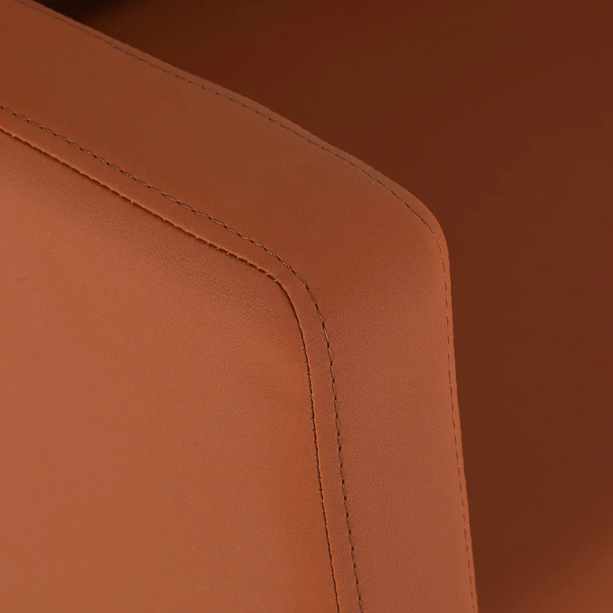 Gabbiano Hairdressing Backwash Unit Vitoria Brown - close-up of the upholstery and construction details