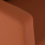 Gabbiano Hairdressing Backwash Unit Vitoria Brown - close-up of the upholstery and construction details