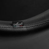 Gabbiano Hairdressing Chair B204G Black - close-up of the upholstery and construction details
