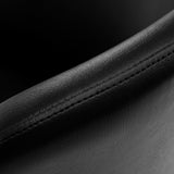 Gabbiano Hairdressing Chair B204G Black - close-up of the upholstery and construction details