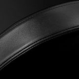 Gabbiano Hairdressing Chair Turyn Black Gold - close-up of the upholstery and construction details