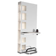 Gabbiano Hairdressing Console B058 Pearl - isolated on a white background