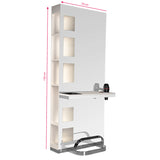 Gabbiano Hairdressing Console B058 Pearl - isolated on a white background