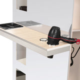 Gabbiano Hairdressing Console B058 Pearl - displayed in a styled studio photograph