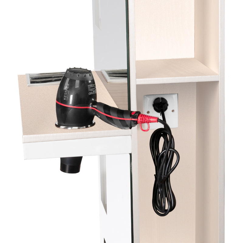 Gabbiano Hairdressing Console B058 Pearl - isolated on a white background