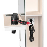 Gabbiano Hairdressing Console B058 Pearl - isolated on a white background