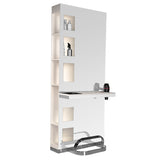 Gabbiano Hairdressing Console B058 Pearl - isolated on a white background