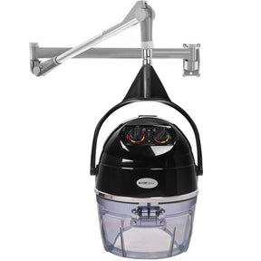 Gabbiano Hanging Dryer DII-301W Two Speeds Black - styling tool shown on a white background