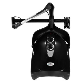 Gabbiano Hanging Dryer Hood Dx-201W One Speed Black - styling tool shown on a white background