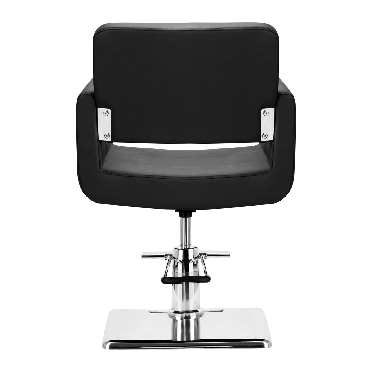 Gabbiano Helsinki Hair Salon Styling Chair Black - rear view on a white background
