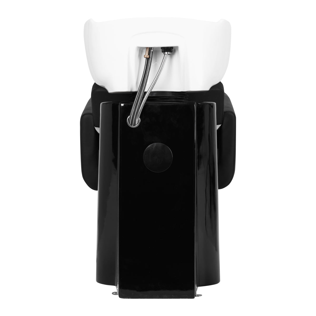 Gabbiano Helsinki Hairdressing Backwash Unit Black - close-up of a functional part of the basin unit