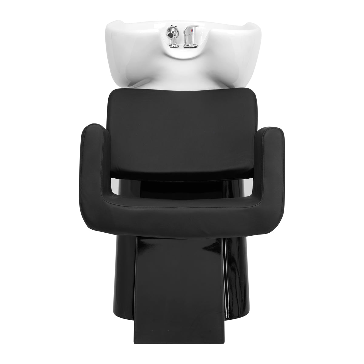 Gabbiano Helsinki Hairdressing Backwash Unit Black - close-up of a functional part of the basin unit