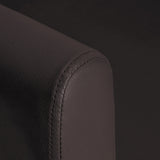 Gabbiano Helsinki Hairdressing Backwash Unit Brown - close-up of the upholstery and construction details