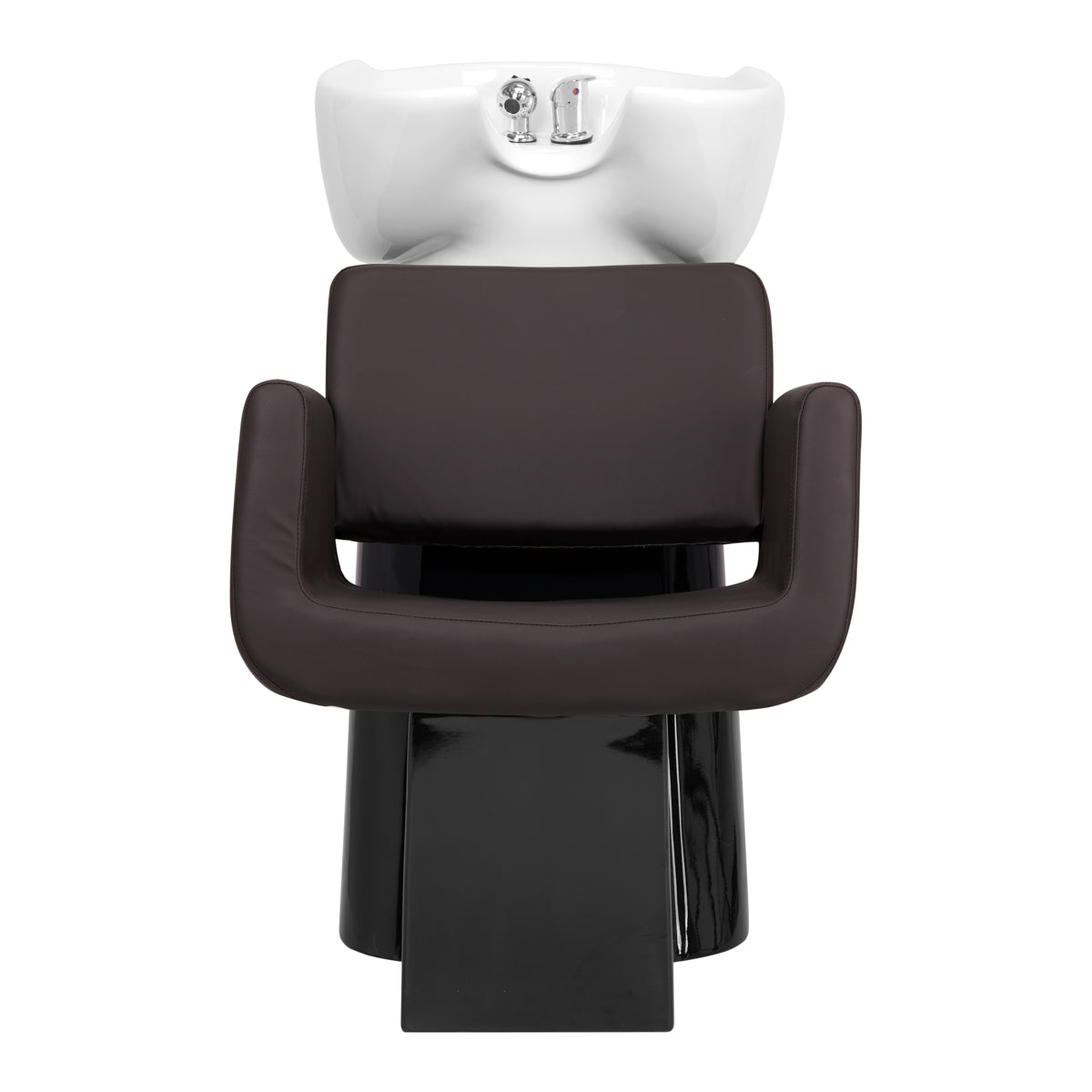 Gabbiano Helsinki Hairdressing Backwash Unit Brown - close-up of a functional part of the basin unit