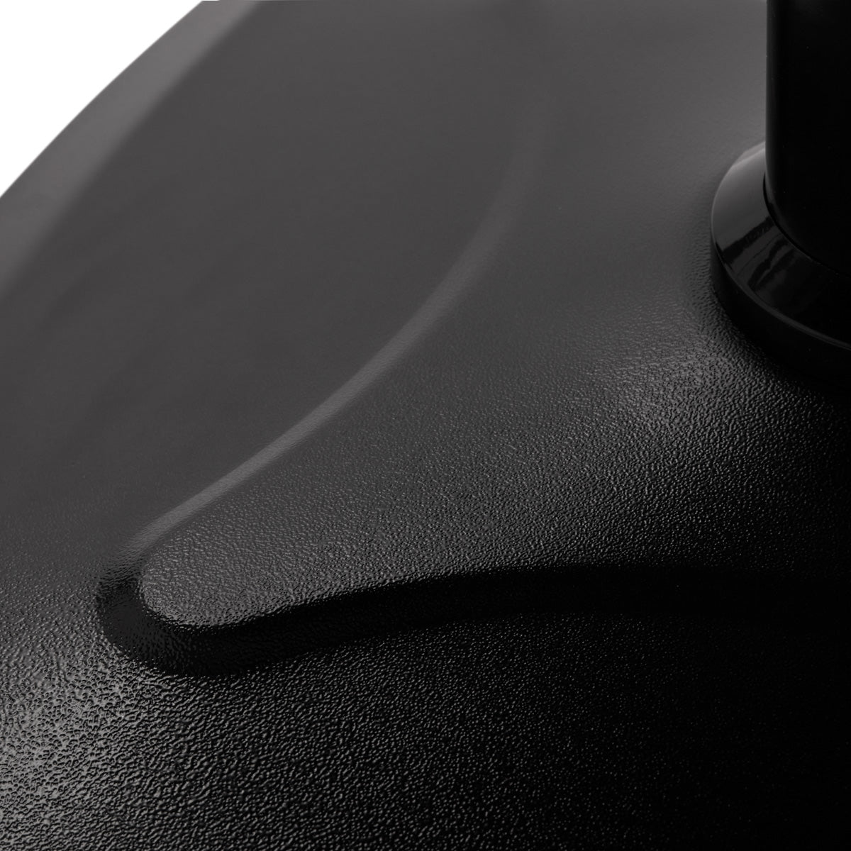 Gabbiano Katania Loft Old Leather Hair Salon Styling Chair Black - close-up of the upholstery and construction details