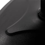 Gabbiano Katania Loft Old Leather Hair Salon Styling Chair Black - close-up of the upholstery and construction details