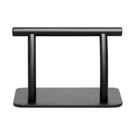 Gabbiano L005S Hairdressing Footrest Black - full product view on a white background