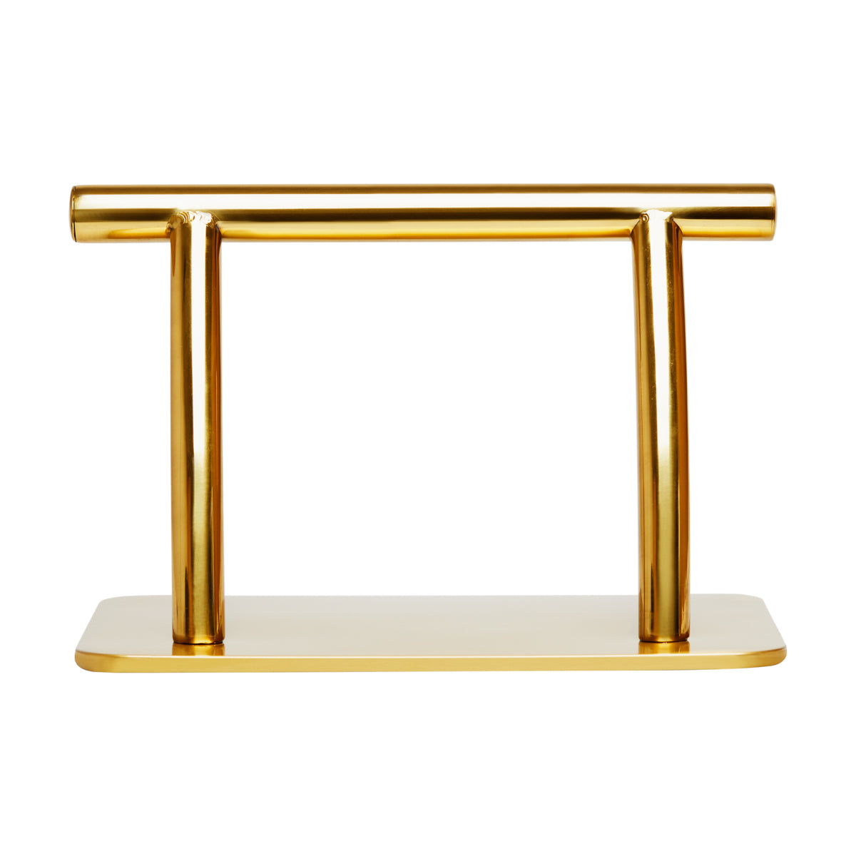 Gabbiano L005S Hairdressing Footrest Gold - full product view on a white background