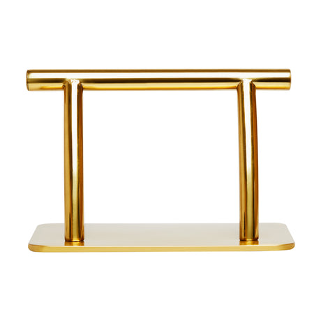 Gabbiano L005S Hairdressing Footrest Gold - full product view on a white background