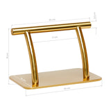 Gabbiano L005S Hairdressing Footrest Gold - full product view on a white background