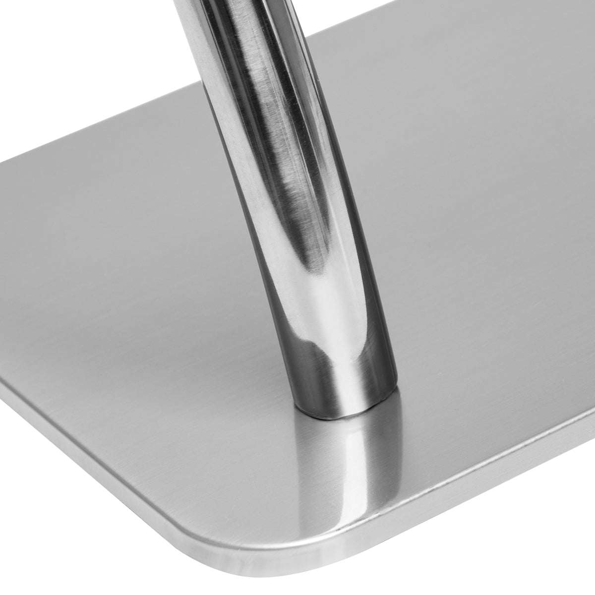 Gabbiano L005S Hairdressing Footrest Silver - displayed in a professional treatment-room setting