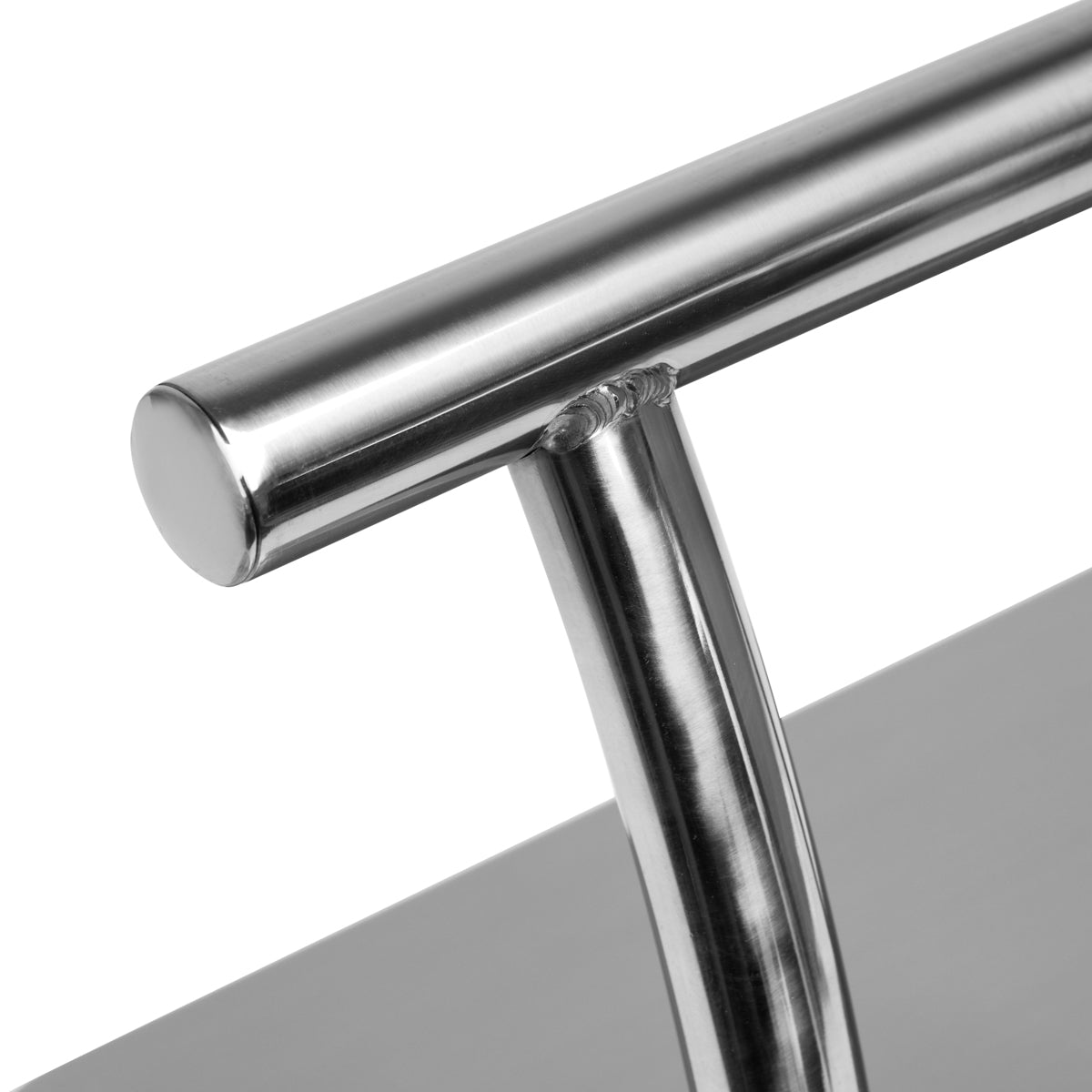 Gabbiano L005S Hairdressing Footrest Silver - displayed in a professional treatment-room setting