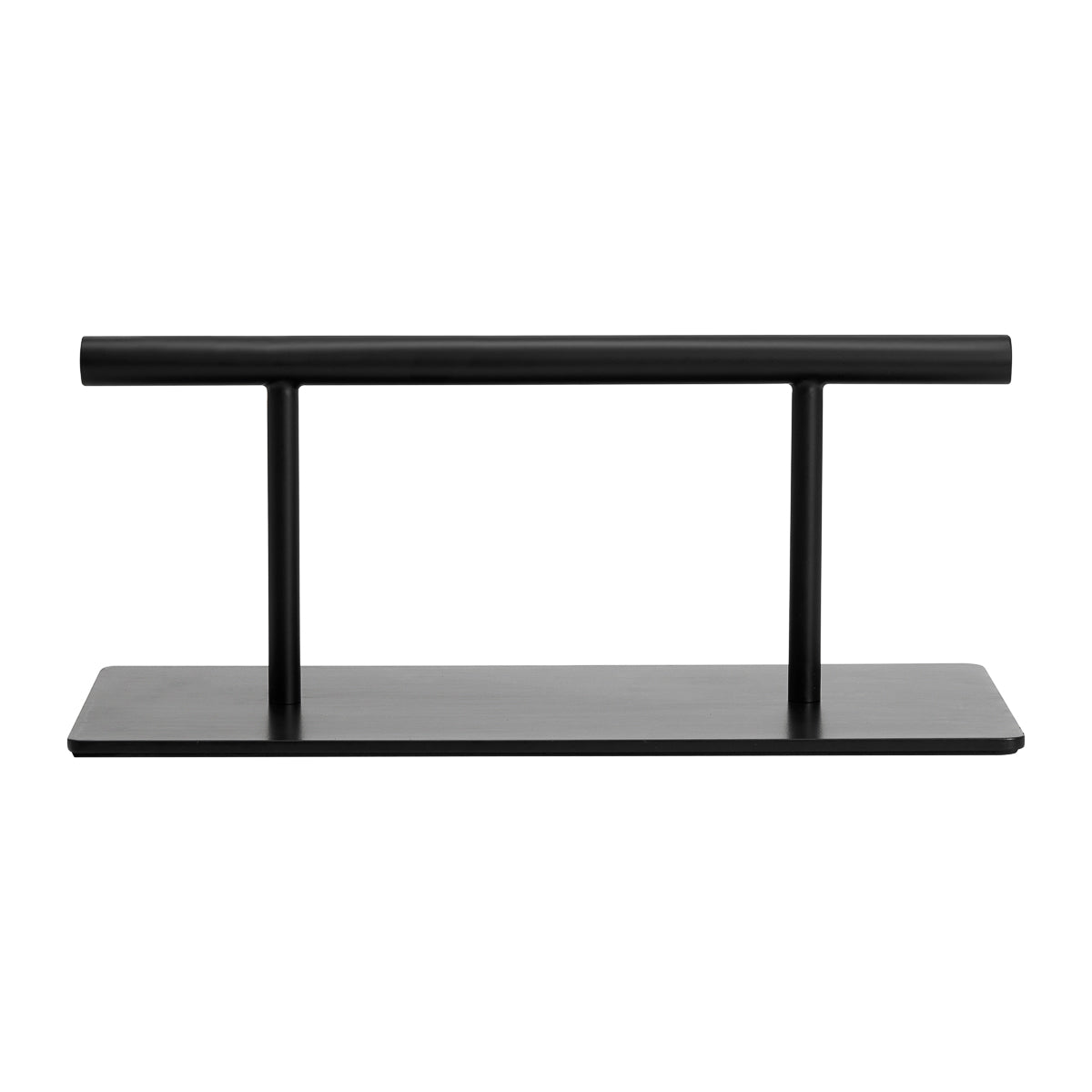 Gabbiano L008B Hairdressing Footrest Black - full product view on a white background