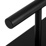 Gabbiano L008B Hairdressing Footrest Black - displayed in a professional treatment-room setting