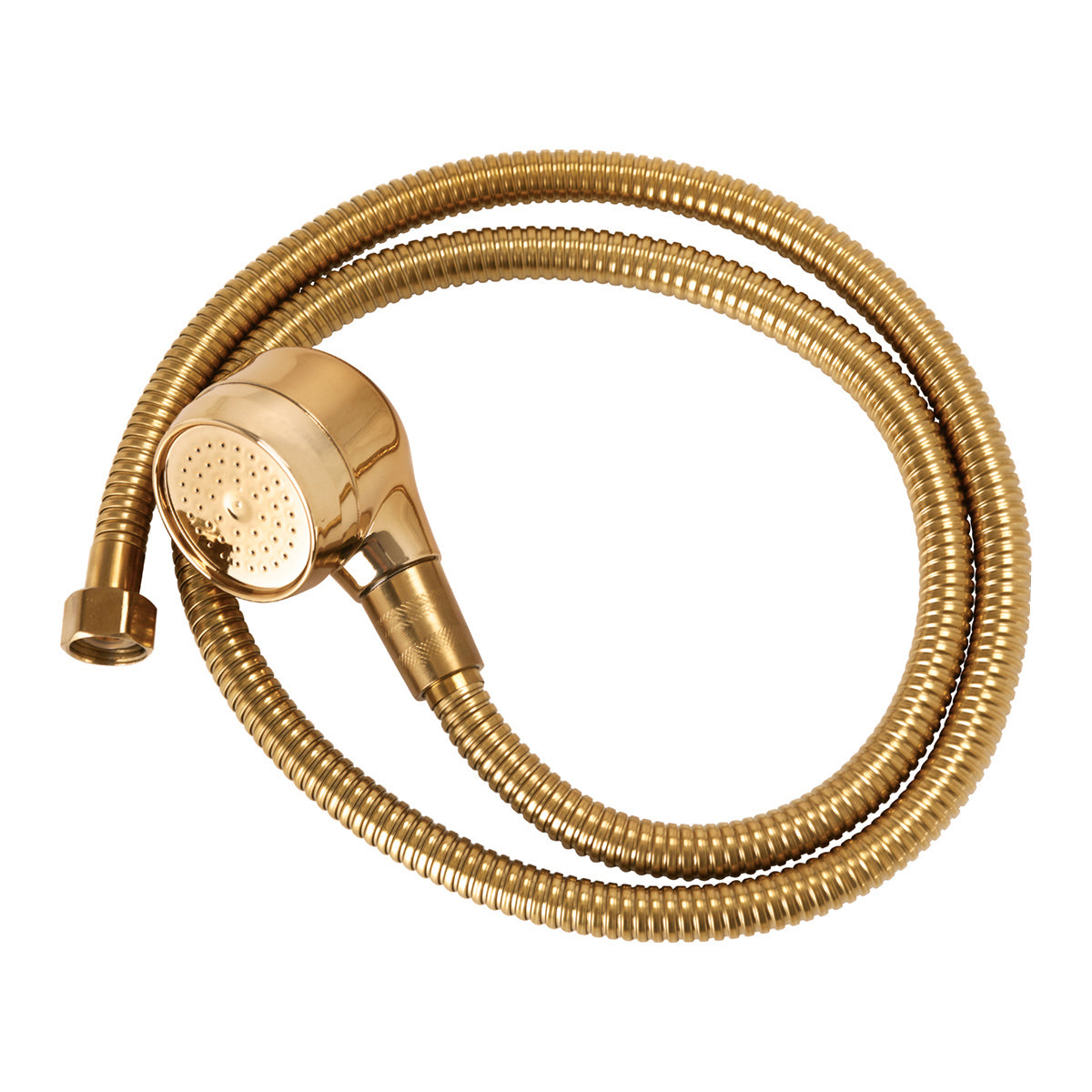 Gabbiano Large Backwash Unit Handset Gold - chrome basin handset on a white background