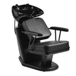 Gabbiano Madrid Backwash Unit Black - full product view at an angle on a white background
