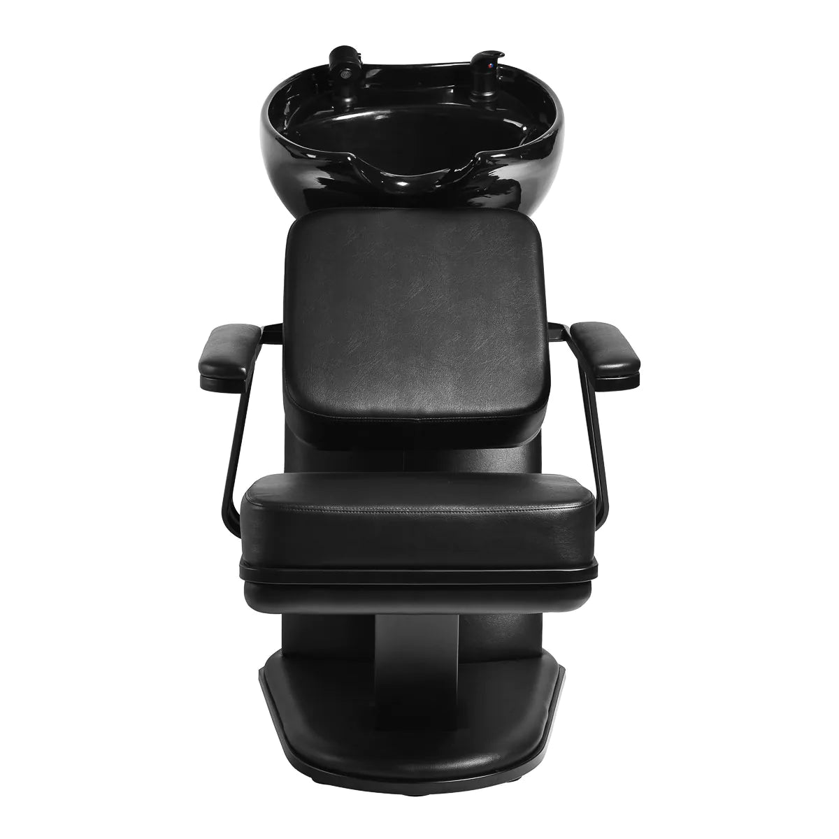 Gabbiano Madrid Backwash Unit Black - full product view on a white background