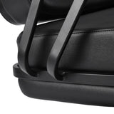 Gabbiano Madrid Hair Salon Styling Chair Black - close-up of the upholstery and construction details