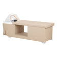 Gabbiano Maldives Head Spa Bed & Professional Hair Washing Station Beige - full product view at an angle on a white background