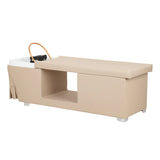 Gabbiano Maldives Head Spa Bed & Professional Hair Washing Station Beige - front view of the complete wash unit