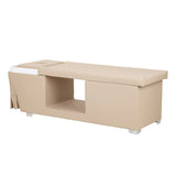 Gabbiano Maldives Head Spa Bed & Professional Hair Washing Station Beige - side view of the complete wash unit