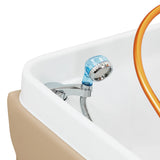 Gabbiano Maldives Head Spa Bed & Professional Hair Washing Station Beige - dimensions and measurements shown
