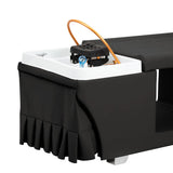 Gabbiano Maldives Head Spa Bed & Professional Hair Washing Station Black - full product view on a white background