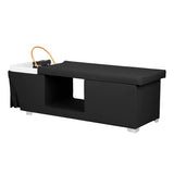 Gabbiano Maldives Head Spa Bed & Professional Hair Washing Station Black - front view of the complete wash unit